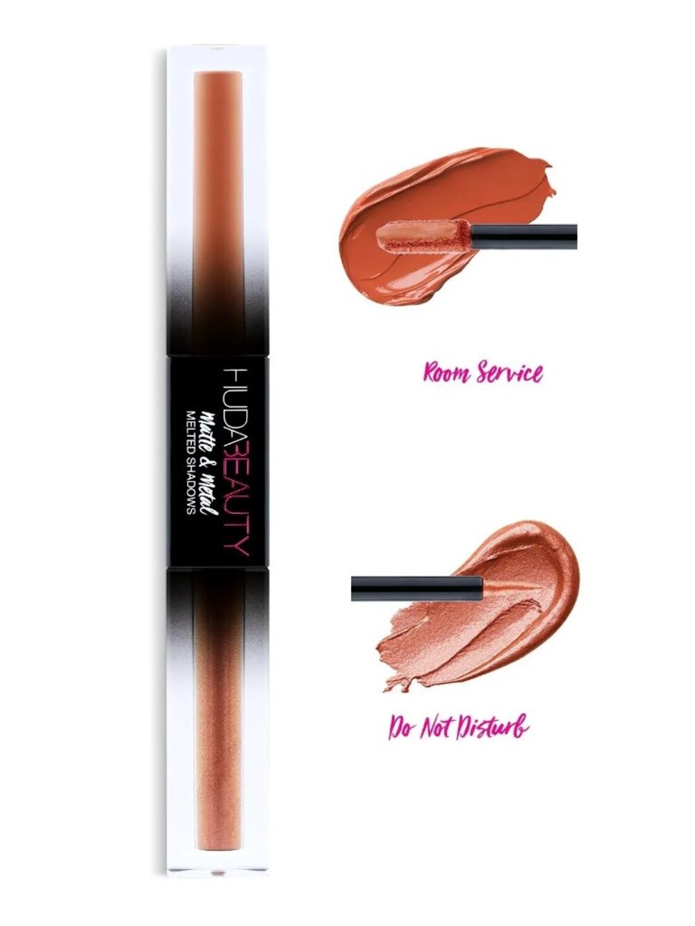 NEW Huda Beauty Matte & Metal Dual eyeshadow Room service and Do Not Disturb